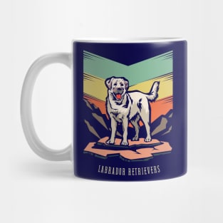 Labrador Dog | Retro design for Dog Lovers Mug